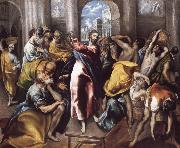 El Greco Christ Driving the Traders from the Temple painting
